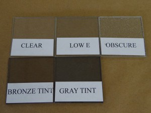 Glass color and tint types