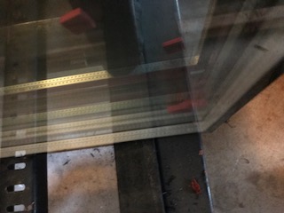 mill spacer in between panes of glass