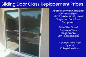 sliding glass door replacements by Valleywide Glass LLC