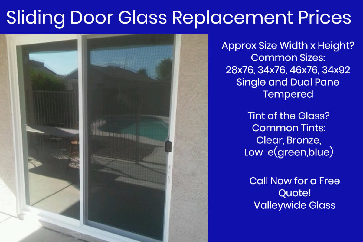 Sliding Patio Door Glass Replacement, What Is The Average Size Of A Patio Sliding Door