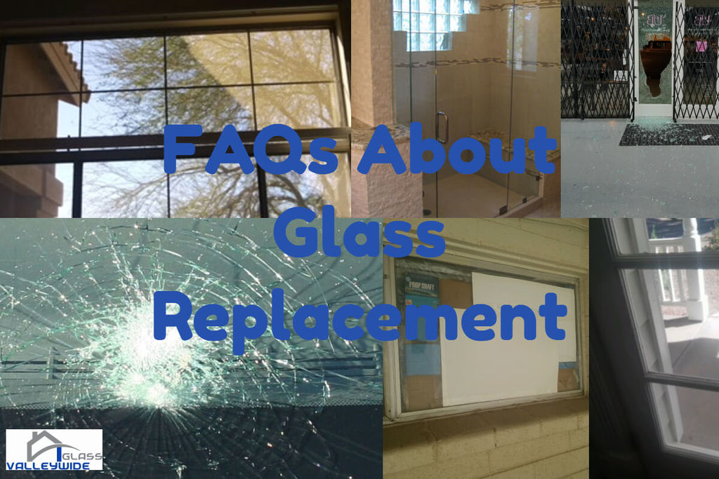 frequently asked quetions about glass repair collage of pics