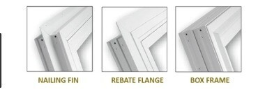 Types of fins for replacement windows and patio doors