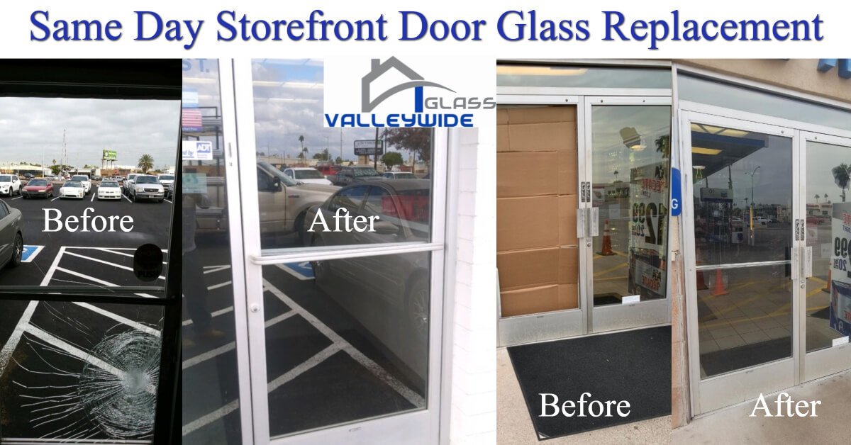 Measure Rough Opening for Commercial Glass Storefront Doors