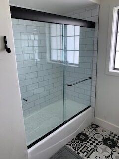 shower door installed by Valleywide Glass